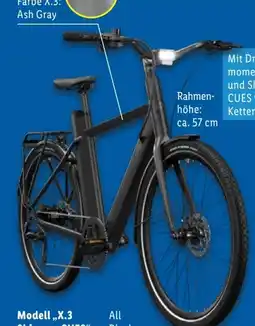 Lidl Crivit Urban E-Bike X.3 Shimano CUES Angebot