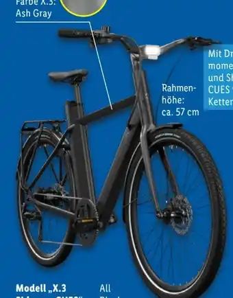 Lidl Crivit Urban E-Bike X.3 Shimano CUES Angebot