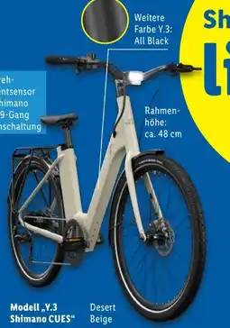 Lidl Crivit Urban E-Bike Y.3 Shimano CUES Angebot