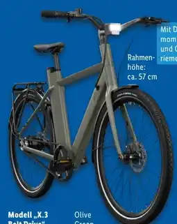 Lidl Crivit Urban E-Bike X.3 Belt Drive Angebot
