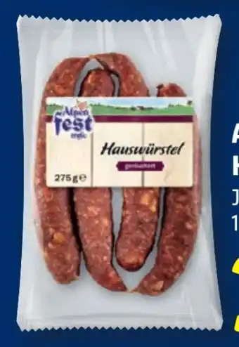 Lidl Alpenfest Hauswürstel Angebot