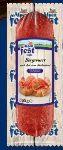 Lidl Alpenfest Bergwurst Angebot