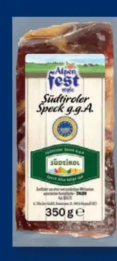 Lidl Alpenfest Südtiroler Speck Angebot