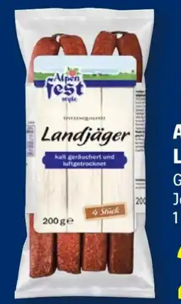 Lidl Alpenfest Landjäger Angebot