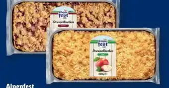 Lidl Alpenfest Streuselkuchen Angebot