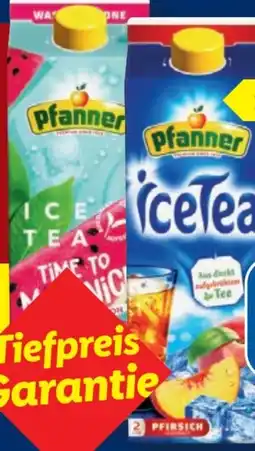 Lidl Pfanner Eistee Pfirsich Angebot