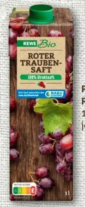 nahkauf Rewe Bio Roter Traubensaft Angebot