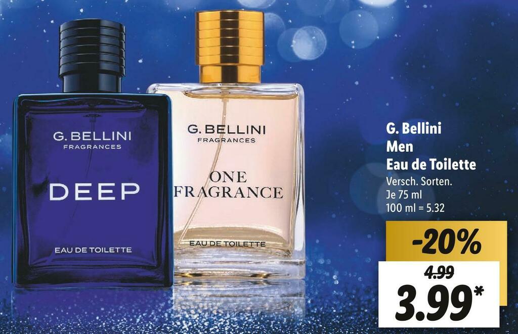 G. bellini men eau de toilette Angebot bei Lidl