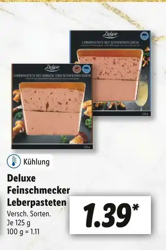 Lidl Deluxe feinschmecker leberpasteten Angebot