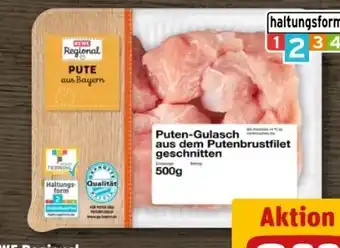 REWE Center Rewe Regional Puten-Gulasch Angebot