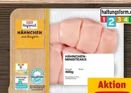 REWE Center Rewe Regional Hähnchen-Ministeaks Angebot