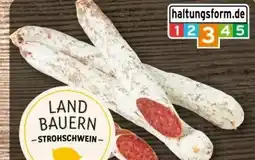 REWE Center Metzgerei Landbauern Schiller Strohschwein Bistrosalami Angebot