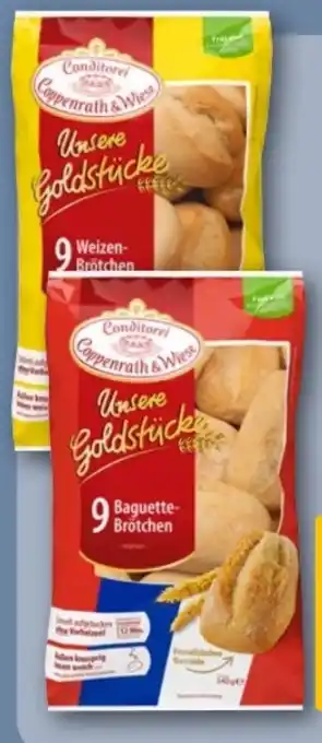 REWE Center Coppenrath & Wiese Unsere Goldstücke 9 Weizenbrötchen Angebot