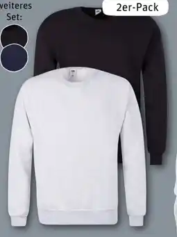 REWE Center Fruit of the Loom Herren Sweatshirt 2er-Pack Angebot