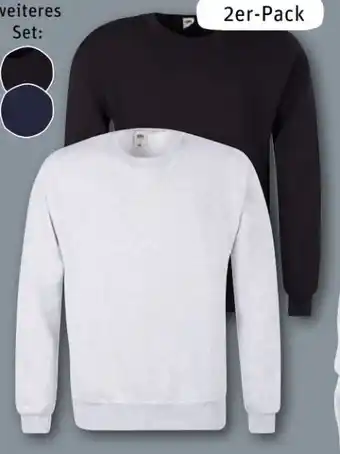 REWE Center Fruit of the Loom Herren Sweatshirt 2er-Pack Angebot
