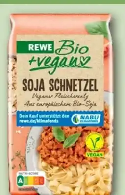 REWE Center Rewe Bio + vegan Soja Schnetzel Veganer Fleischersatz Angebot