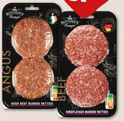 REWE Center Butcher’s Burger Angus Irish Beef Patties Angebot
