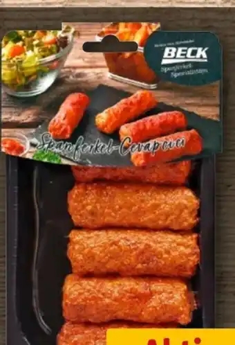 REWE Beck Spanferkel Cevapcici Angebot