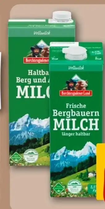 REWE Berchtesgadener Land Frische Bergbauern Milch Angebot