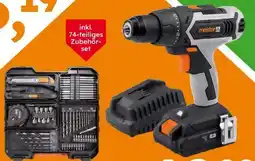 Globus Baumarkt Meister Werkzeug Akku-Bohrschrauber-Set Mobile Werkstatt Angebot