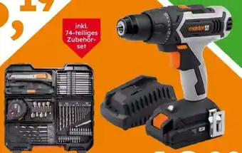 Globus Baumarkt Meister Werkzeug Akku-Bohrschrauber-Set Mobile Werkstatt Angebot
