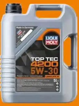 Globus Baumarkt Liqui Moly Motoröl Top Tec 4200 5W30 Angebot