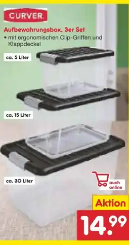 Netto Marken-Discount Curver Aufbewahrungsbox 3er Set Angebot