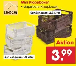 Netto Marken-Discount Dekor Mini Klappboxen Angebot