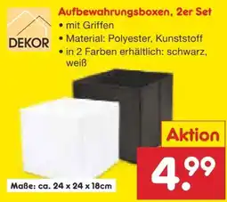 Netto Marken-Discount Dekor Aufbewahrungsboxen 2er Set Angebot