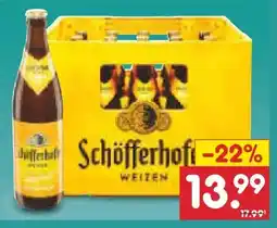 Netto Marken-Discount Schöfferhofer Hefeweizen Naturtrüb Angebot