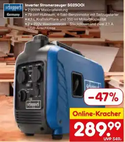Netto Marken-Discount Scheppach Inverter-Stromerzeuger SG2500i Angebot