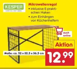 Netto Marken-Discount Kesper Mikrowellenregal Angebot