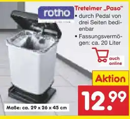 Netto Marken-Discount Rotho Treteimer Paso Angebot
