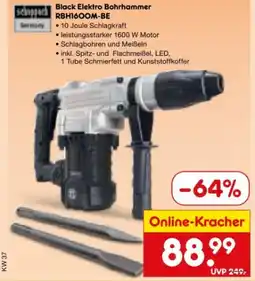 Netto Marken-Discount Scheppach Black Elektro Bohrhammer RBH1600M-BE Angebot