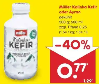Netto Marken-Discount Müller Kalinka-Kefir Fettarm Mild Angebot