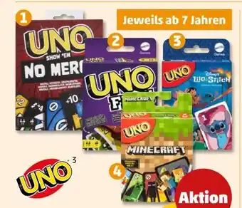 PENNY Mattel Games Uno Kartenspiel Angebot