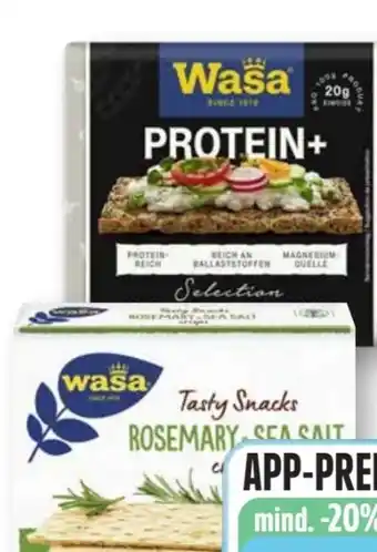 Edeka Wasa Tasty Snacks Rosmary & Sea Salt crisps Angebot