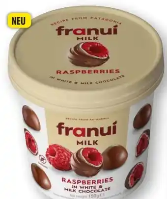 Edeka Franui Raspberries in White & Milk Chocolate Angebot