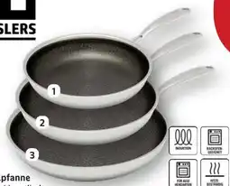 Edeka Hensslers Edelstahlpfanne 20cm Angebot