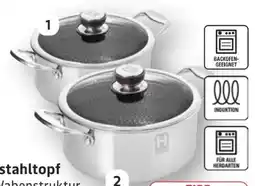 Edeka Hensslers Edelstahltopf 24cm Angebot