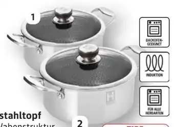 Edeka Hensslers Edelstahltopf 24cm Angebot