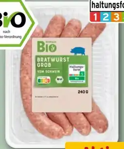 REWE Einfach Bio Grobe Bratwurst Angebot