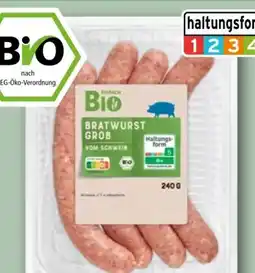 REWE Center Einfach Bio Grobe Bratwurst Angebot