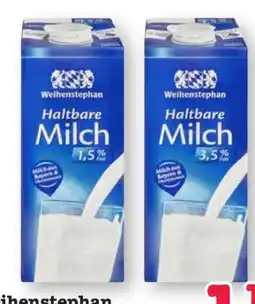Scheck-in-Center Weihenstephan Haltbare Milch Angebot