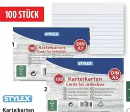 Scheck-in-Center Stylex Karteikarten Angebot
