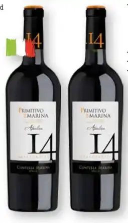Scheck-in-Center Weingut Contessa Marina Primitivo di 14 Apulien Angebot