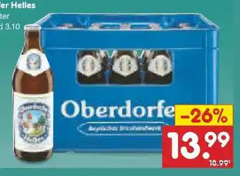 Netto Marken-Discount Oberdorfer Helles Bier Angebot