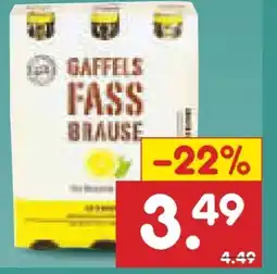 Netto Marken-Discount Gaffels Fassbrause Zitrone Angebot