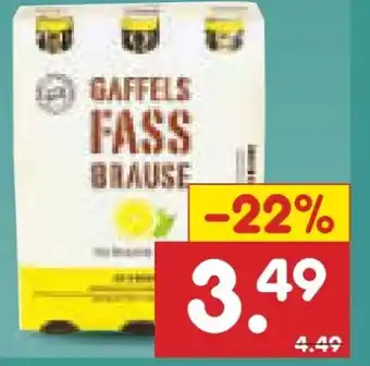 Netto Marken-Discount Gaffels Fassbrause Zitrone Angebot