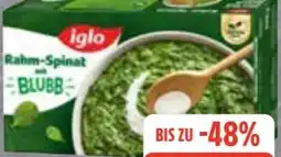 Edeka Iglo Rahm-Spinat mit dem Blubb Angebot